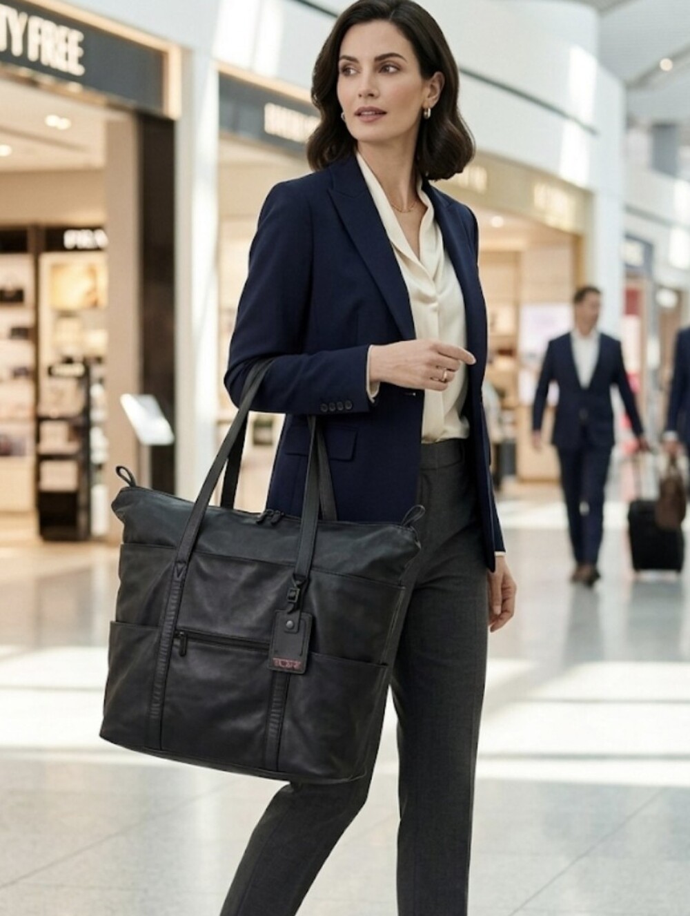 Tumi 916D3 XL Leather Tote Bag